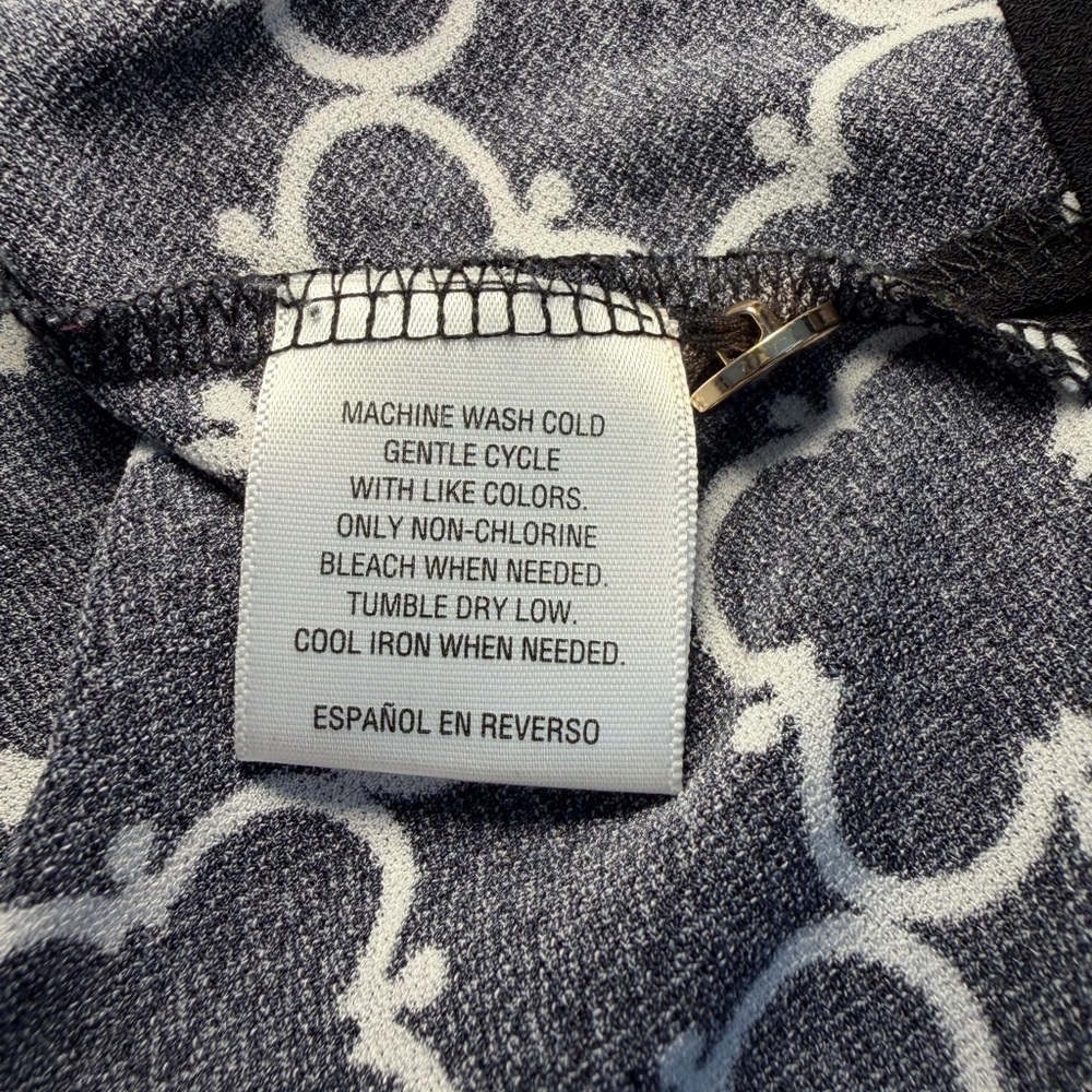 Charter Club Black and White Patterned Tunic Top - Picture 8 of 8